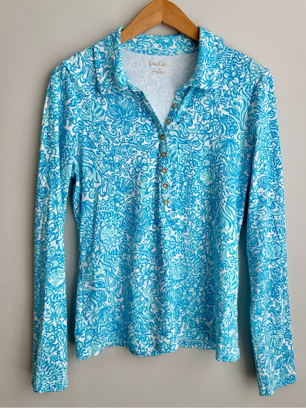 Lilly Pulitzer Reema Polo Top Medium